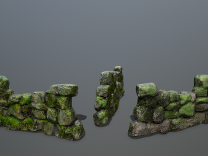 Wall set 3D Model