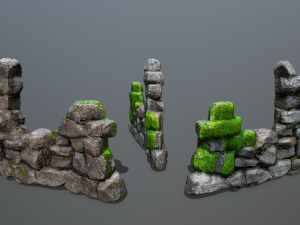 Wall set 3D Model