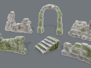 Wall set 3D Model