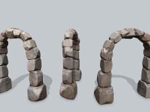 Ruin wall Modèle 3D