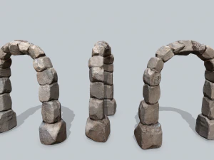 Ruina, ściana Model 3D