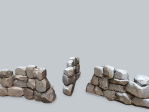 Ruin wall Modèle 3D
