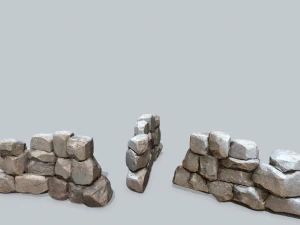 Ruina, ściana Model 3D