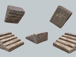 Ruina, ściana Model 3D