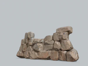 Ruina, ściana Model 3D