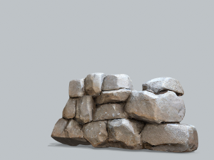 Ruin wall Modèle 3D