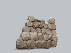 Ruin wall Modèle 3D