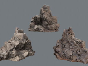 Desert rocks 3D Model