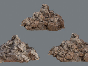 Desert rocks 3D Model