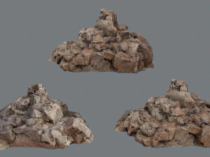 Desert rocks 3D Model