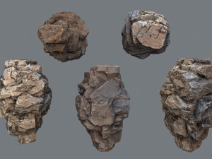 Desert rocks 3D Model