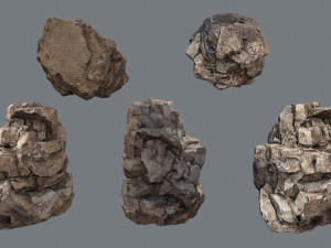 Desert rocks 3D Model