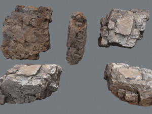 Desert rocks 3D Model