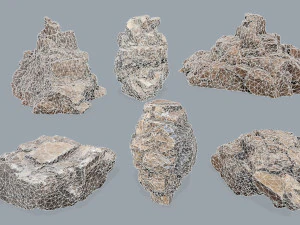 Desert rocks 3D Model
