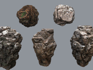 Maya Ruin rocks Modelo 3D