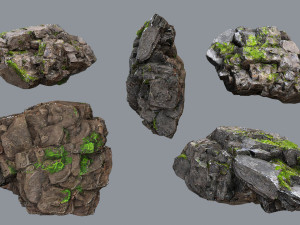 Maya Ruin rocks Modelo 3D