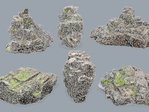 Maya Ruin rocks Modelo 3D