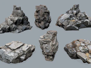 Skały klifowe Model 3D