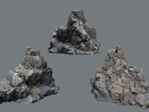 Cliff rocks 3D Model