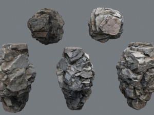 Cliff rocks 3D Model