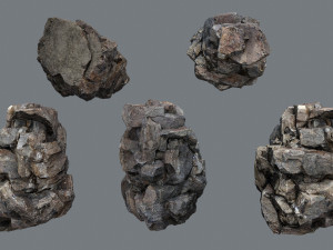 Cliff rocks 3D Model