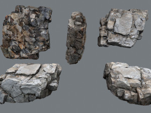 Cliff rocks 3D Model
