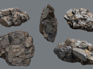 Cliff rocks 3D Model