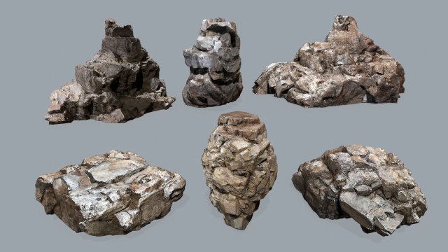 Cliff rocks Modèle 3D .c4d .max .obj .3ds .fbx .stl .blend 