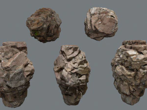 Cliff rocks 3D Model