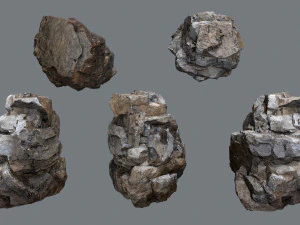 Cliff rocks 3D Model