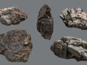 Cliff rocks 3D Model