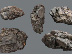 Cliff rocks 3D Model