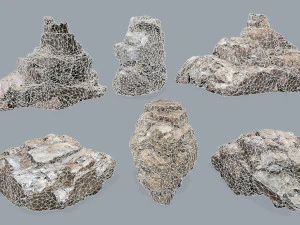 Cliff rocks 3D Model
