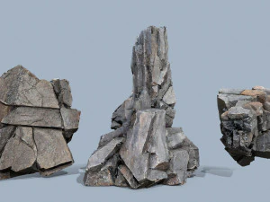 Cliff rocks 3D Model