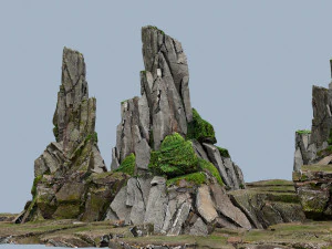 Cliff rocks 3D Model