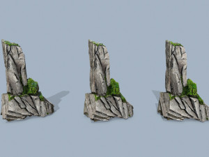 Cliff rocks Model 3D