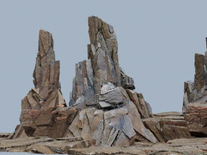 Cliff rocks 3D Model