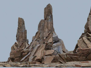 Cliff rocks 3D Model