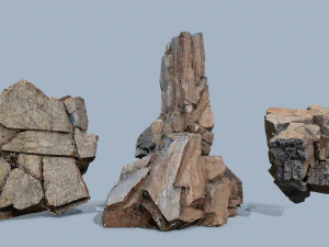 Cliff rocks 3D Model