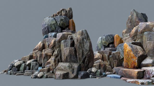 Rocks 3D Model .c4d .max .obj .3ds .fbx .stl .blend 