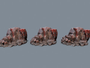 Desert rocks Model 3D