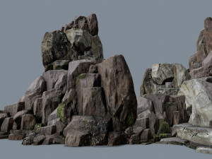 Cliff rocks 3D मॉडल