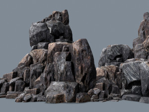 Volcanic rocks 3D Model