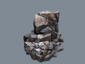 Volcanic rocks 3D Model