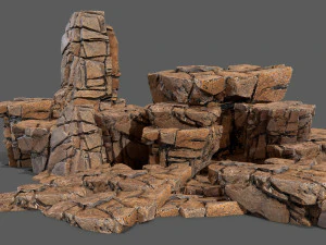 Desert rocks 3D Model