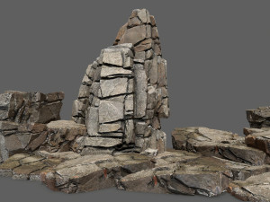 Cliff rocks 3Dモデル