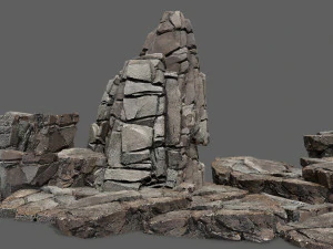 悬崖岩石 3D 模型