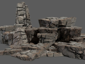 Cliff rocks Modèle 3D