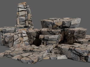 Cliff rocks 3D मॉडल
