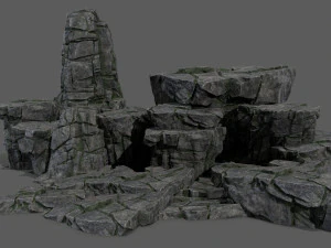 Cliff rocks 3D Model